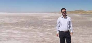 Fatih on the 1600 sq km salt lake 'Tuz Gölü'