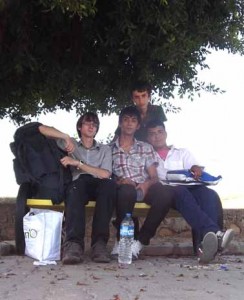 Some of the curious uni students in Iskenderun