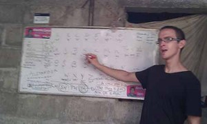 Me pretending to be an English teacher!