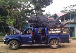 Just to get to MOPAWI involved riding break-neck hanging off the edge of a fully laden jeep - made even scarier when the jeeps actually need to drive into the sea!