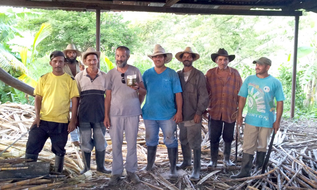 Coop & COPINH members who showed me around. From left to right: Ramon Pineda, Abener Jimenez, Alexis Castellano, Luis Diaz Teran (Spanish volunteer with COPINH), Melvin Jimenez, Elman Ruiz, Erli Castellano & Manuel Jimenez